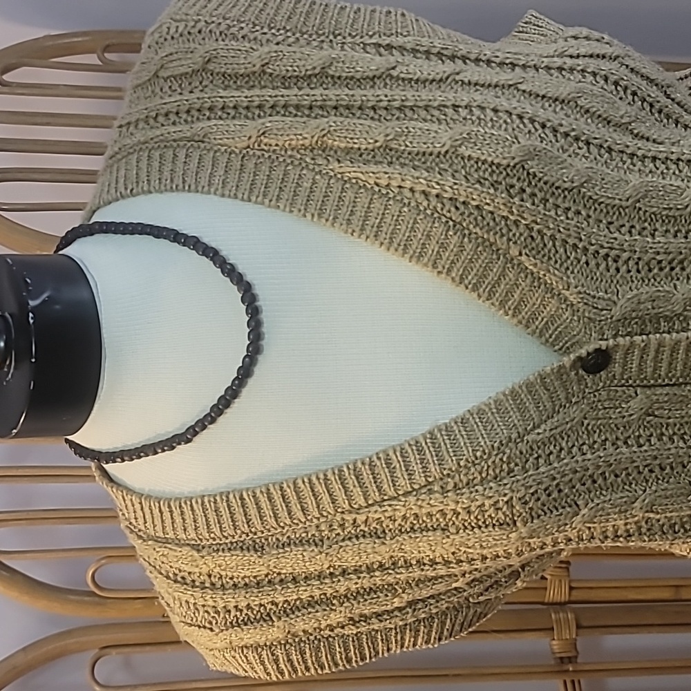 ALFRED DUNNER tan beige sweater vest L Grandpa Core vintage preppy collegiate - Picture 3 of 16